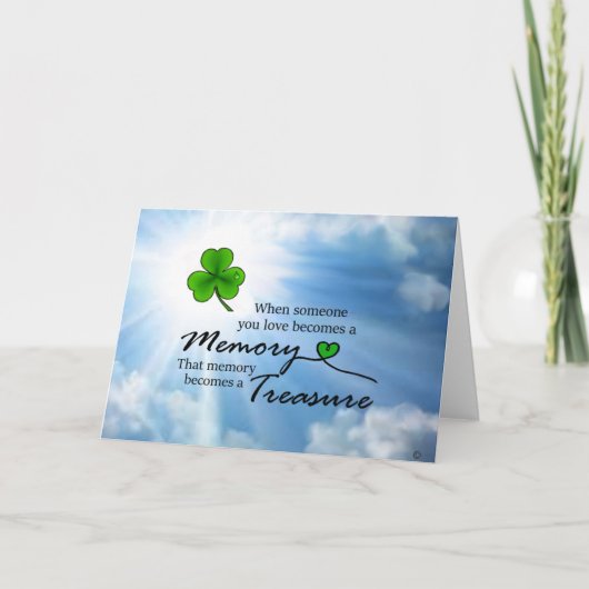 Als iemand die je hebt geleend, Shamrock Kaart (Voorkant)