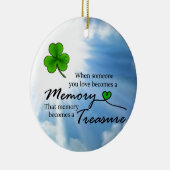 Als iemand die je hebt geleend, Shamrock Keramisch Ornament (Rechts)