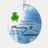 Als iemand die je hebt geleend, Shamrock Keramisch Ornament (Links)