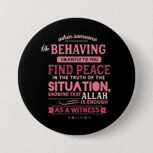 Als iemand je onterecht gedraagt ronde button 7,6 cm