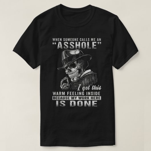 Als iemand me een klootzak noemt1401 t-shirt (Design voorkant)