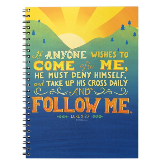 Als iemand me wil achtervolgen notitieboek (Voorkant)