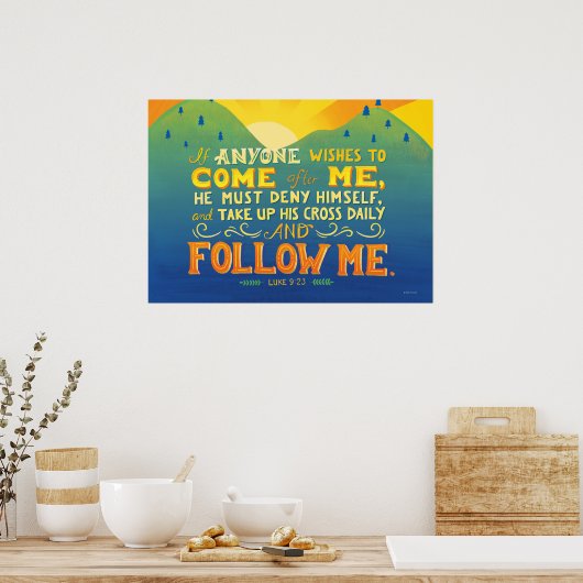 Als iemand me wil achtervolgen poster (Keuken)