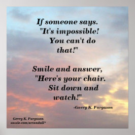 ALS IEMAND POSTER ZEGT