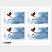 Als iemand van je houdt, kardinaal rechthoekige sticker (Vel)