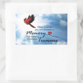 Als iemand van je houdt, kardinaal rechthoekige sticker (Tas)