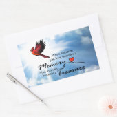 Als iemand van je houdt, kardinaal rechthoekige sticker (Envelop)