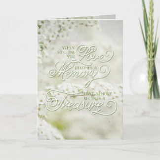 Als iemand van wie je houdt een dierbare herinneri kaart
