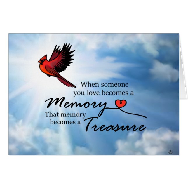 Als iemand van wie je houdt, kardinaal (Voorkant Horizontaal)