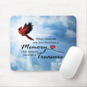 Als iemand van wie je houdt, kardinaal muismat (Met muis)