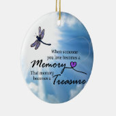 Als iemand van wie je houdt, libellen keramisch ornament (Rechts)