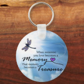 Als iemand van wie je houdt, libellen sleutelhanger (Voorkant)