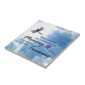 Als iemand van wie je houdt, libellen tegeltje (Zijkant)