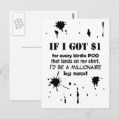 Als ik $1 heb briefkaart (Voorkant / Achterkant)