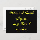 Als ik aan jou denk... briefkaart (Voorkant / Achterkant)