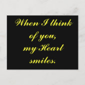 Als ik aan jou denk... briefkaart (Voorkant)