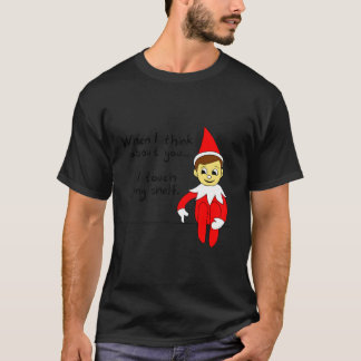 Als ik aan jou denk, raak ik mijn plank aan t-shirt