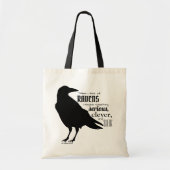 "Als ik aan ravens denk..." tas (Voorkant)