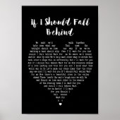 Als ik achter Black Heart Song Lyric moet Herfsten Poster (Voorkant)