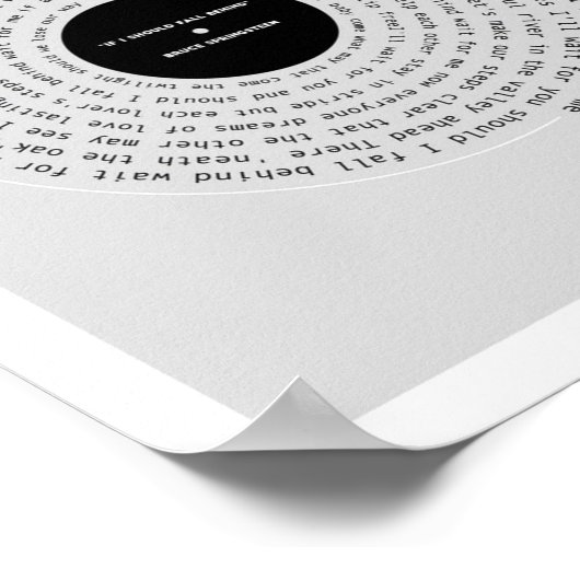 Als ik achter Lyric moet Herfsten Poster (Hoek)