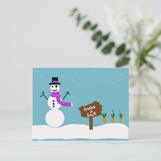 Als ik alleen een neus had briefkaart (Staand voorkant)