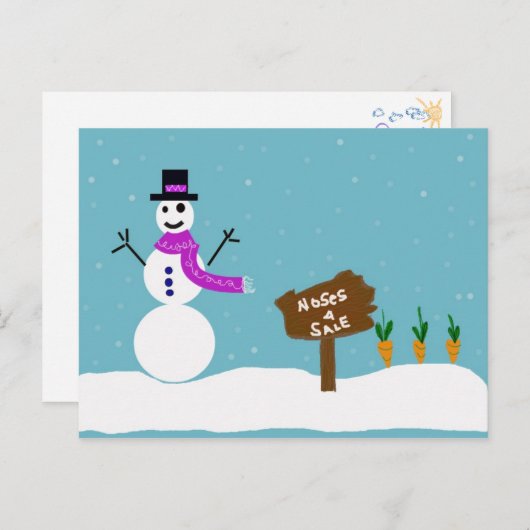 Als ik alleen een neus had briefkaart (Voorkant / Achterkant)