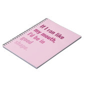 Als ik als mijn mond zou lopen, zou ik in goede vo notitieboek (Linkerzijde)