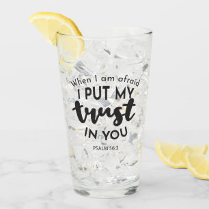 Als ik bang ben, vertrouw ik op je citaten glas