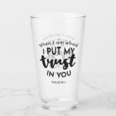 Als ik bang ben, vertrouw ik op je citaten glas (Voorkant)