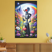 Als ik bij je ben, staat de tijd stil canvas afdruk (Insitu (Woonkamer))