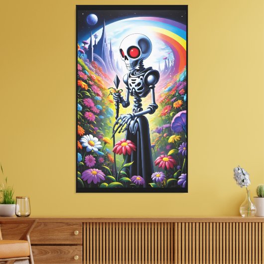 Als ik bij je ben, staat de tijd stil canvas afdruk (Insitu (Woonkamer))