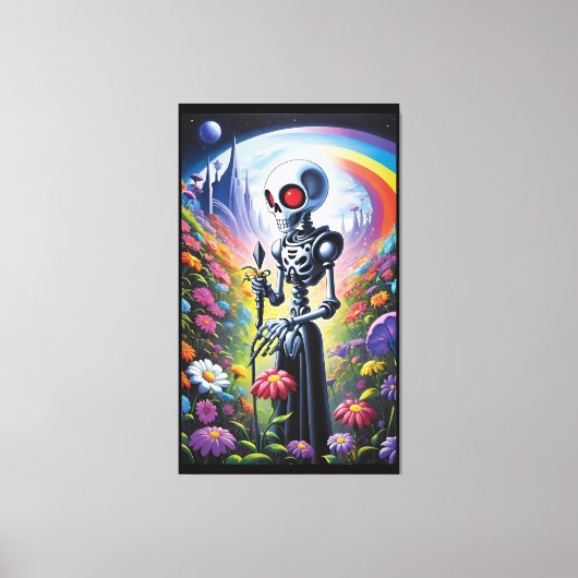 Als ik bij je ben, staat de tijd stil canvas afdruk (Voorkant)