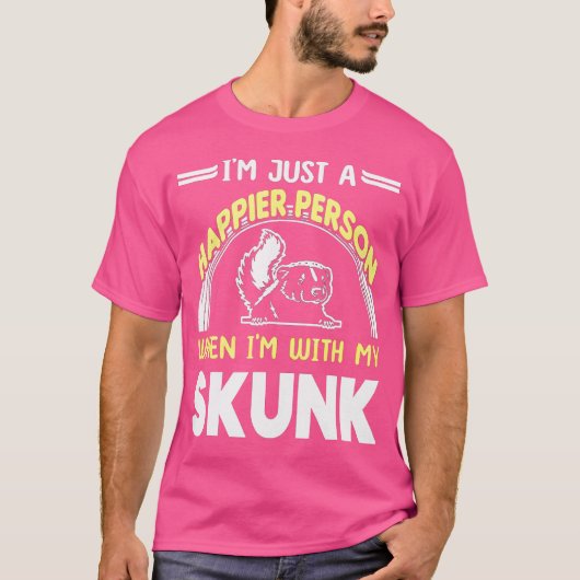 Als ik bij mijn stinkdier ben t-shirt (Voorkant)
