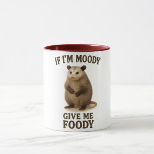 Als ik chagrijnig ben, geef me dan voer Opossum-tr Mok