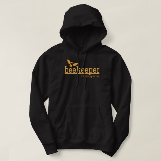 Als ik de bijenteelt laat rennen hoodie (Design voorkant)