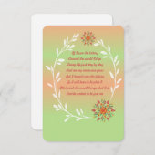 Als ik de loterij gedicht kaart won (Voorkant / Achterkant)