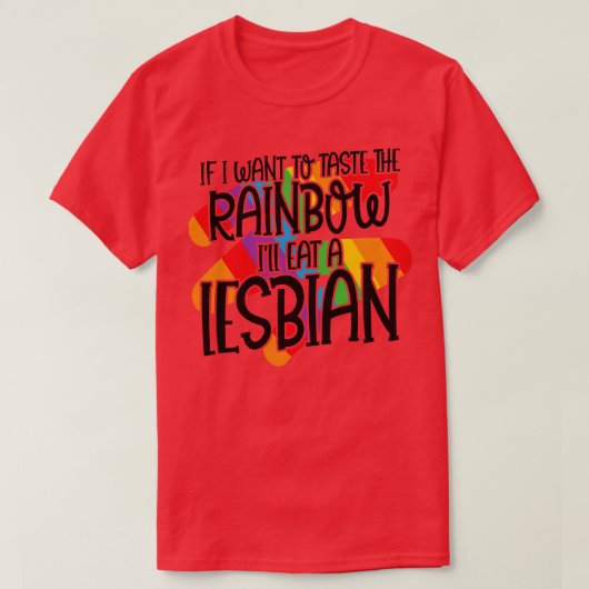 Als ik de Rainbow LGBT gendergelijkheid wil proeve T-shirt (Design voorkant)