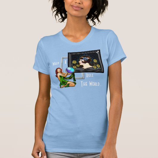 Als ik de wereld regeer - Art Deco stijl T-shirt (Voorkant)