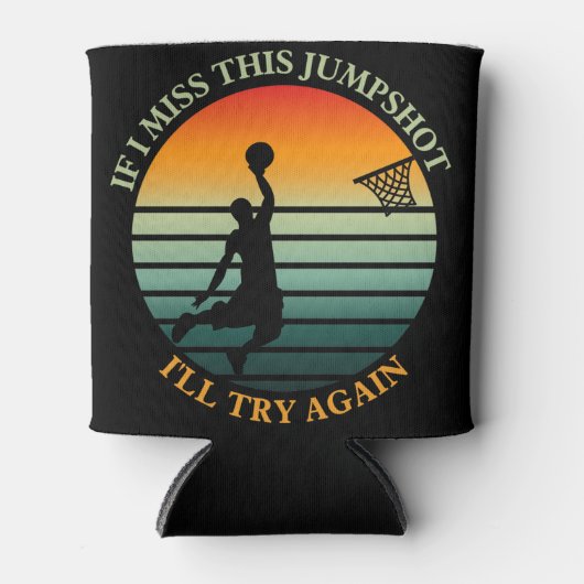 Als ik deze jumpshot mis, probeer ik het nog een k blikjeskoeler (Voorkant)