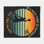 Als ik deze jumpshot mis, probeer ik het opnieuw B Fleece Deken (Voorkant (Horizontaal))