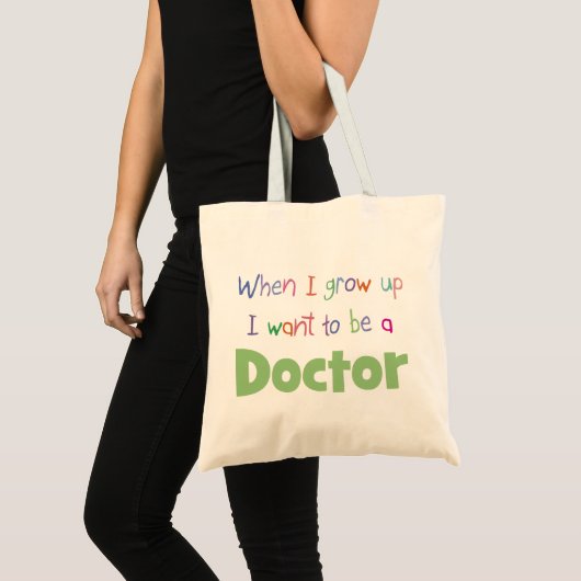 Als ik dokter opgroeide tote bag (Voorkant (product))