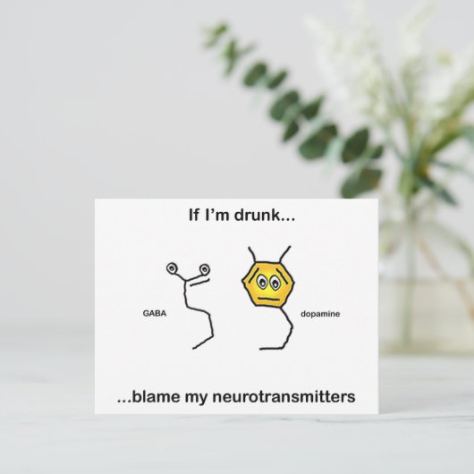 Als ik drink ben... briefkaart (Staand voorkant)