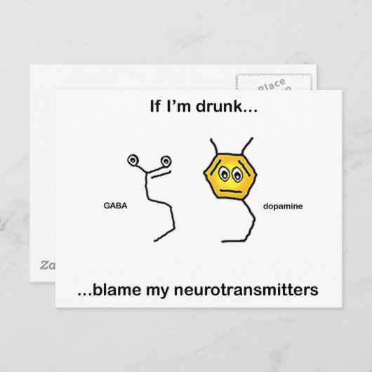 Als ik drink ben... briefkaart (Voorkant / Achterkant)