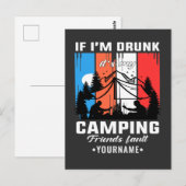 Als ik Drink ben is het mijn fout van de Vrienden  Briefkaart (Voorkant / Achterkant)