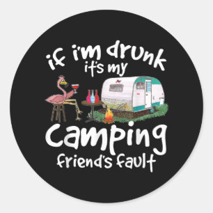 Als ik Drink word, is het de mislukte grappigheid Ronde Sticker