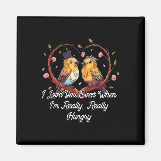 Als ik echt honger bruiloft foodie bruid en gro magneet (Voorkant)