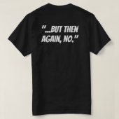 "Als ik een beeldhouwer was" T-Shirt (Design achterkant)