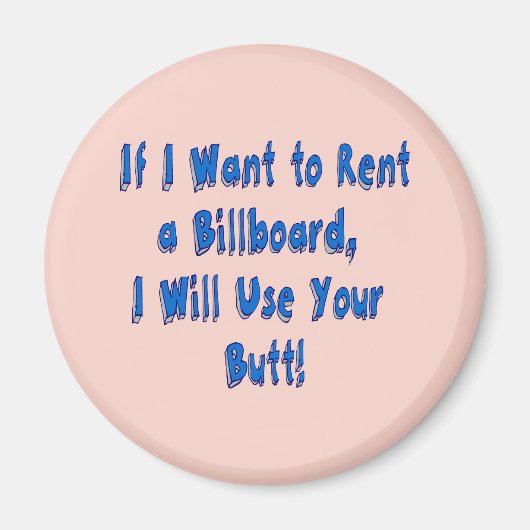 Als ik een Billboard wil huren Magneet (Voorkant)