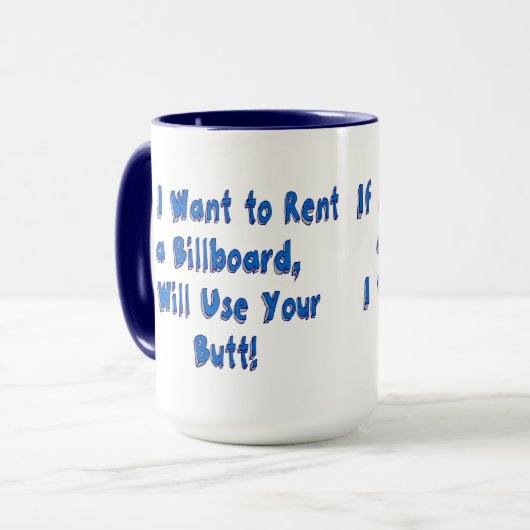 Als ik een Billboard wil huren Mok (Voorkant links)