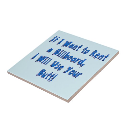 Als ik een Billboard wil huren Tegeltje (Zijkant)